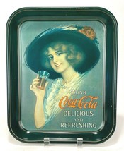 Vintage 1972 Coca Cola Metal Tin Coke Serving Tray 1912 Hamilton King Girl  - $14.03