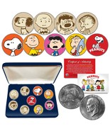 PEANUTS Snoopy 1976 IKE Eisenhower Dollar U.S. 9-Coin Set THEN &amp; NOW wit... - £59.06 GBP
