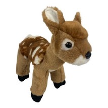 Unipak Deer Plush Stuffed Animal Realistic Fawn Brown White Spotted Standing 8" - $14.80