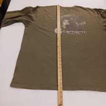 Carhartt Mens Brown 2XL Long Sleeve Original Fit Deer Graphic T-Shirt 102268 301 image 11