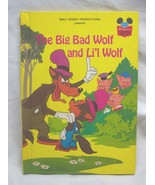 VINTAGE 1980 Walt Disney THE BIG BAD WOLF AND LI&#39;L WOLF Hardcover CHILDR... - $271.23 MXN