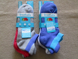 Lot of 2 NWT Women&#39;s Breathable 3 PK Socks by Fruit of the Loom Size 4-10 - $11.95