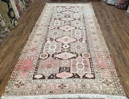 Antique Caucasian Rug 5&#39; 5&quot; x 10&#39; 9&quot; Shirvan Carpet Wide Oriental Wool Runner - £2,271.94 GBP