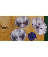 Big Rock ~ 5 Pc ~ Polished Aluminum Cook Set ~ Fry Pan ~ Pot w/Lid ~ Cup... - $30.69 CAD