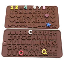 Decorative Silicone 26 Letter Cake &amp; Fondant Mold - Letter Decoration Te... - $9.07+