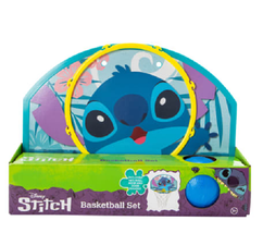 NEW Disney Stitch Indoor Basketball Set Door Mount w/ net, ball, hoop &amp; hanger - £8.44 GBP