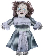 Creepy Gothic Horror 14-in Haunted Vintage Doll Spooky Halloween Prop Decoration - £41.87 GBP
