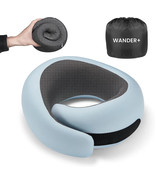 WANDER PLUS® Genuine Travel Pillow, Sky Blue, Pure Memory Foam Neck Pillow - $565.54 MXN
