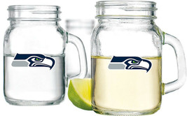 Seattle Seahawks NFL 4 oz Mini Mason Jar Mug Double Shot Glass - £15.57 GBP