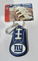 NFL New York Giants Blue Football Textured Keychain w/Carabiner by GameWear - £18.50 GBP