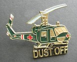 DUST OFF HELICOPTER LAPEL HAT PIN 2.1 INCHES BELL IROQUOIS HUEY MEDIVAC - $6.54