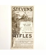 1899 Stevens Rifles Advertisement Victorian Guns Firearms Hunting Antiqu... - $367.32 MXN