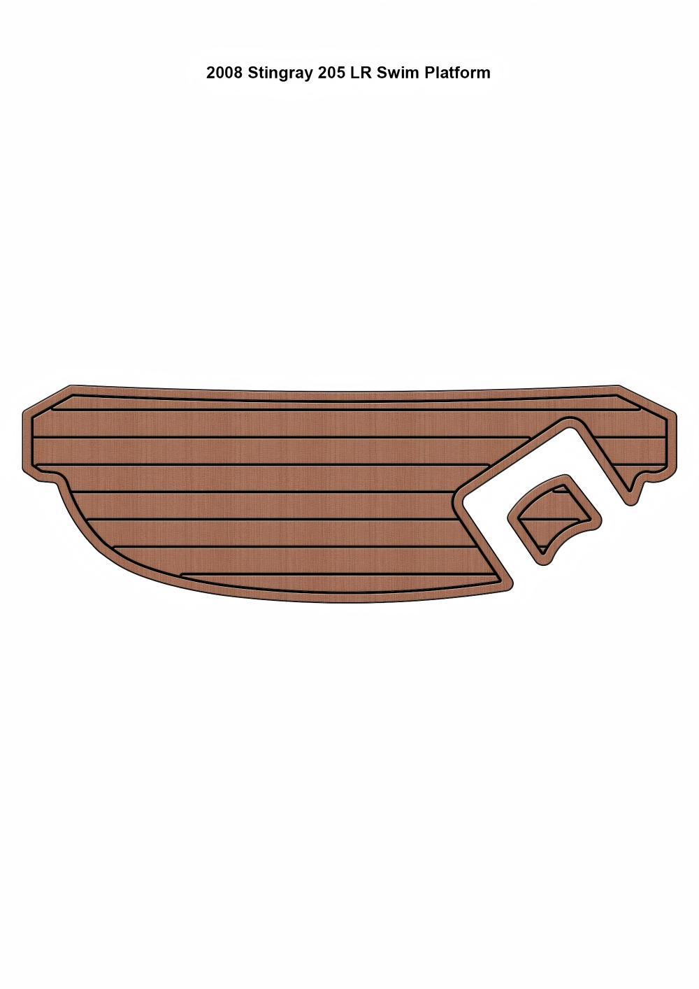 2008 Stingray 205 LR Swim Platform Pad Boat EVA Faux Teak Deck Floor Mat - $281.00