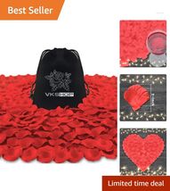 Artificial Red Rose Petals (4500 Pack) – Ideal for Weddings &amp; Romantic N... - $24.70