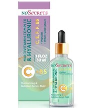 Nosecrets Vitamin C Serum - Hyaluronic Acid Peptides &amp; Witch Hazel Serum-Flui... - £13.52 GBP