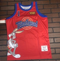 LOONEY TUNES TUNESQUAD Red Headgear Classics Basketball Jersey ~Never Wo... - $89.00