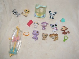 Littlest Pet Shop Lot Monkey Dog Cat Panda Bear Authentic - £23.80 GBP