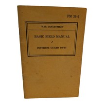 WWII Field book FM 26-5 1942 Army Book  Interior Guard Duty War Department - £5.43 GBP