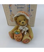 Cherished Teddies Connie 1993 Jack-O-Lantern Bear With Certificate  - $167.41 MXN