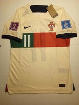 Joao Felix Portugal 2022 World Cup Qatar Match Slim Fit White Away Soccer Jersey - £80.42 GBP