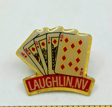 Laughlin Nevada NV Playing Cards Diamond Collectible Pin Pinback Travel ... - £10.30 GBP