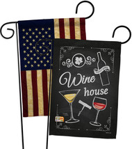 Wine House - Impressions Decorative USA Vintage - Applique Garden Flags Pack - G - £24.83 GBP