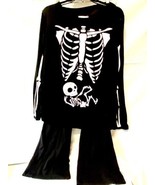 Motherhood Maternity Costume Or Pajamas XL With Baby Skeleton Top Ruched... - £18.96 GBP