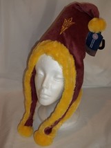 ASU Winter Pom Pom Hat Ears Elf Sun Devils Arizona State University Pitc... - £15.73 GBP