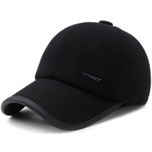  cotton thicker snapback cap hot winter baseball cap for men with earflaps men father s thumb200