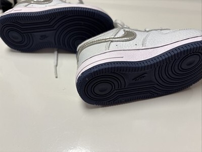 Nike Force One Sneakers Toddler 7C Pure Plat Metallic Silver Item image 12