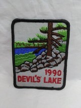 Vintage 1990 Wisconsin Devils Lake Embroidered Iron On Patch 3&quot; X 4&quot; - £31.27 GBP