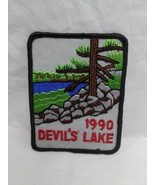 Vintage 1990 Wisconsin Devils Lake Embroidered Iron On Patch 3&quot; X 4&quot; - £31.14 GBP