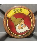 Walt Disney Snow White Dwarf Doc Pinback Button Pre Owned Vintage 1980s - €11,63 EUR