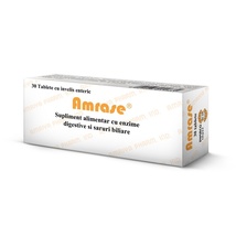 Amrase, 30 tbs, Nausea, Bloating and Abdominal Discomfort for Food Ecesses - £14.90 GBP