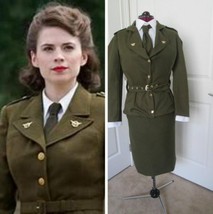 Peggy Carter Costume, Peggy Carter Military Outfit, Peggy Carter Cosplay... - $99.00