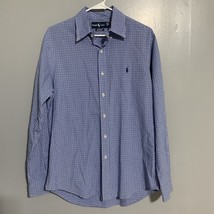 Polo Ralph Lauren Men Custom Fit Shirt Checked Heritage College WhiteBlu... - $20.61