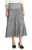 Chaps Maxi Skirt Plus Size: Xxl (2 Extra Large) New Ship Free Tiered Crinkle - £72.15 GBP