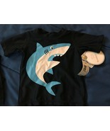 Boy&#39;s Navy Blue Swim Top Shark 3-6 Month *NEW W/TAGS* r1 - $5.99