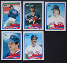 1989 Topps Traded Boston Red Sox Team Set of 5 Baseball Cards - £3.19 GBP