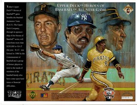 VINTAGE 1994 Upper Deck Heroes of Baseball Card Sheet Willie Stargell Mazeroski - £7.90 GBP