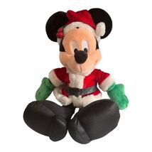 Vintage Disney Parks Santa Mickey Mouse Plush Christmas Holiday 19 Inch - $25.20