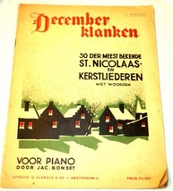 Music Book December Klonken St Nicolaas en Kerstliederen for Piano - £7.40 GBP