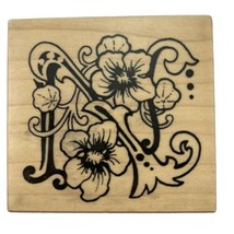 PSX Botanical Alphabet Letter N Rubber Stamp F-1113 Vintage 1993 Wood Mounted - £10.04 GBP