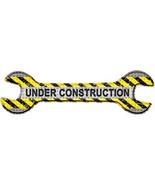 Under Construction Novelty Metal Wrench Sign W-030 - €24,12 EUR