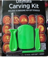 Ultimate Carving Kit 10 Stencils 1 Saw 1 Detailer saw 1  Goop Scoop 1 Ma... - $6.72 CAD