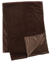 Drew &amp; Jonathan Home Cut Faux Fur Solid Throw, 50 x 70 Inches,Brown,50 X 70 - £42.77 GBP