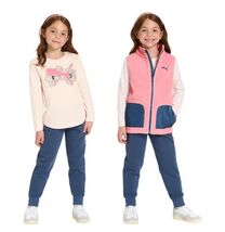 Puma Boys Girls Vest T-Shirt Jogger Pink Multicolor 3-Piece Set Elastic ... - $851.18 MXN
