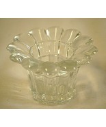 Bubble Rim Taper Votive Candle Holder Clear Glass KIG Indonesia MCM a - £7.76 GBP