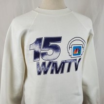 Vintage WMTV NBC 15 Madison Sweatshirt Large Double Sided Cotton Blend U... - $49.99
