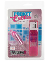 Pocket Exotics Turbo 8 Accelerator Single Bullet - Pink - £26.28 GBP